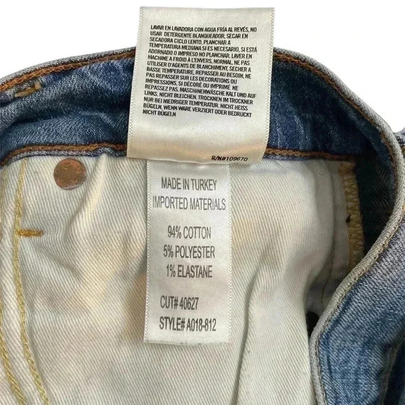 AGOLDE Sophie Distressed High  Waist Skinny Jeans Sz 25 - Picture 5 of 5